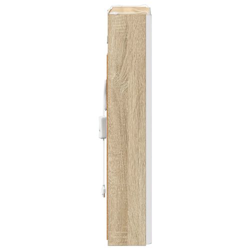 Шкаф с огледало за баня Сонома дъб 43 x 11,5 x 60,5 см