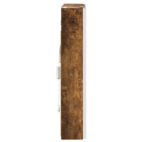 Шкаф с огледало за баня Димян дъб 43 x 11,5 x 60,5 см