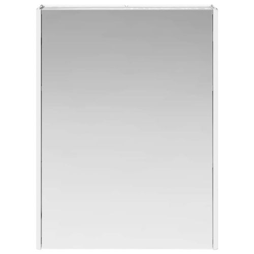 Шкаф с огледало за баня Сив Сонома 53,5 x 15,5 x 70 см