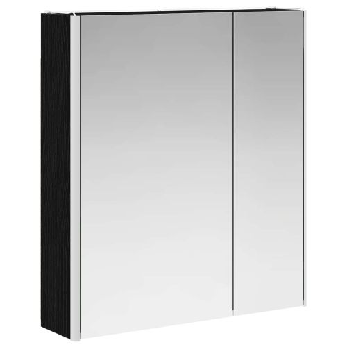 Шкаф с огледало за баня Черния дъб 63,5 x 15,5 x 70 см