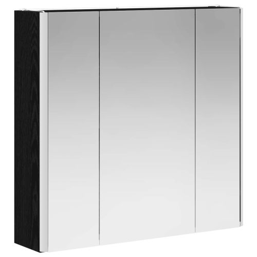 Шкаф с огледало за баня Черния дъб 63,5 x 15,5 x 60,5 см