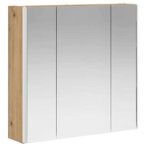 Шкаф с огледало за баня Дъб Артизан 63,5 x 15,5 x 60,5 см