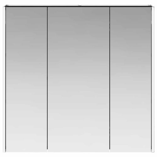 Шкаф с огледало за баня с рафт Черния дъб 73.5 x 15.5 x 70 см