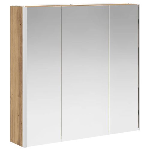 Шкаф с огледало за баня с рафт Дъб Артизан 73.5 x 15.5 x 70 см