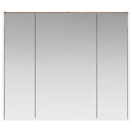 Шкаф с огледало за баня Димян дъб 83,5 x 15,5 x 70 см