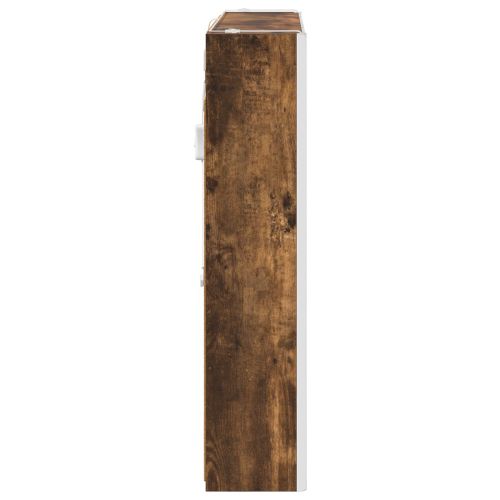 Шкаф с огледало за баня Димян дъб 83,5 x 15,5 x 70 см