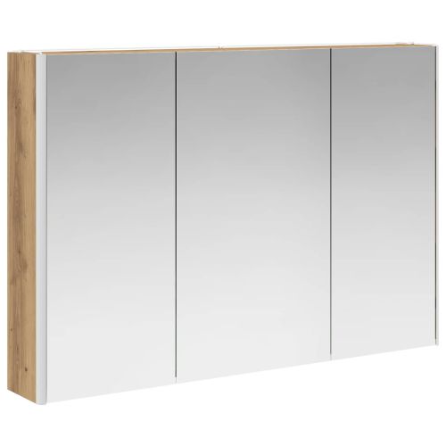 Шкаф с огледало за баня Дъб Артизан 103,5 x 15,5 x 70 см