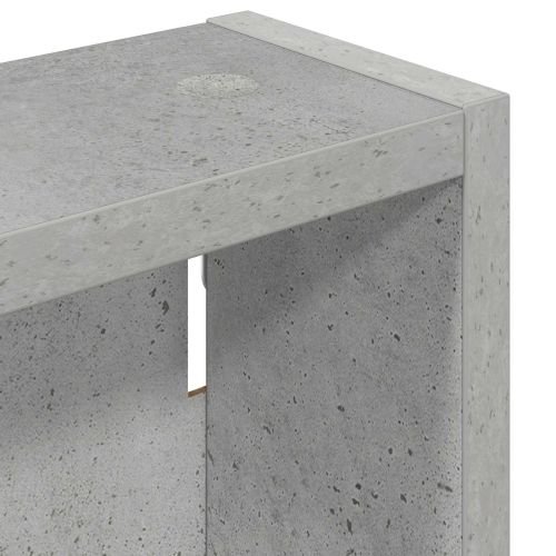 Банен стенен шкаф с рафт Бетонно Сиво 20 x 10 x 50 см