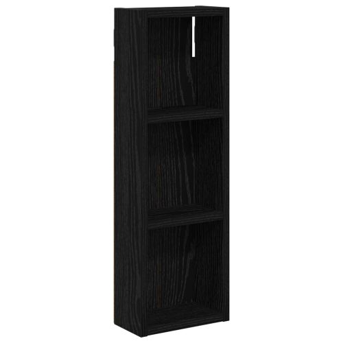 Банен стенен шкаф с рафт Черен Дъб 20 x 10 x 60,5 см