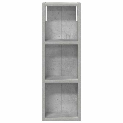 Банен стенен шкаф с рафт Бетонно Сиво 20 x 10 x 60,5 см