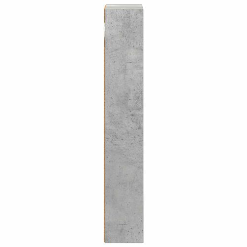 Банен стенен шкаф с рафт Бетонно Сиво 20 x 10 x 60,5 см