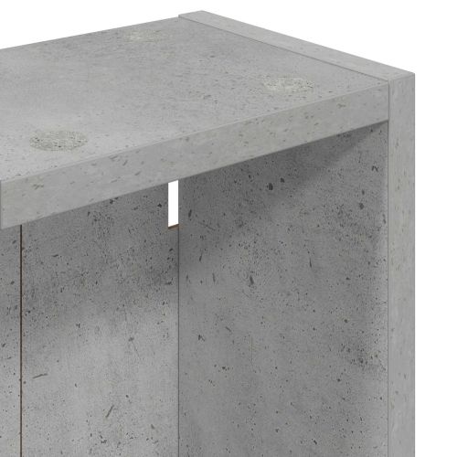 Банен стенен шкаф с рафт Бетонно Сиво 20 x 14 x 70 см