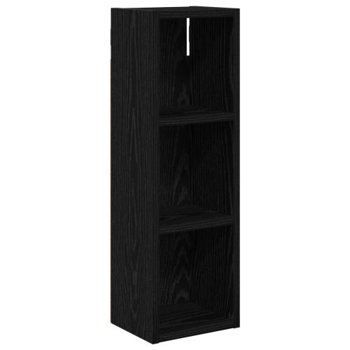 Банен стенен шкаф с рафт Черен Дъб 20 x 16 x 62,5 см
