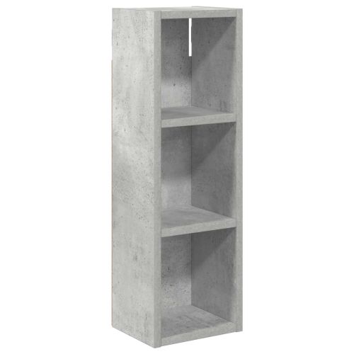 Банен стенен шкаф с рафт Бетонно Сиво 20 x 16 x 62,5 см
