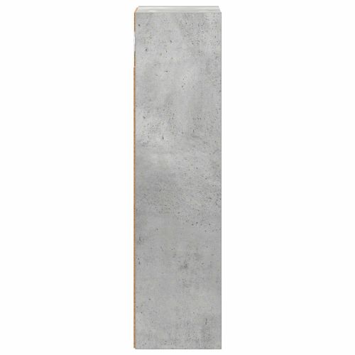 Банен стенен шкаф с рафт Бетонно Сиво 20 x 16 x 62,5 см