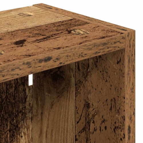 Банен стенен шкаф с рафт Старо дърво 20 x 16 x 62,5 см
