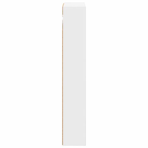 Банен стенен шкаф с рафт със съхранение Бял 30 x 10 x 60,5 см