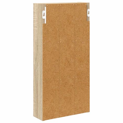 Банен стенен шкаф с рафт Сонома дъб 30 x 10 x 60,5 см