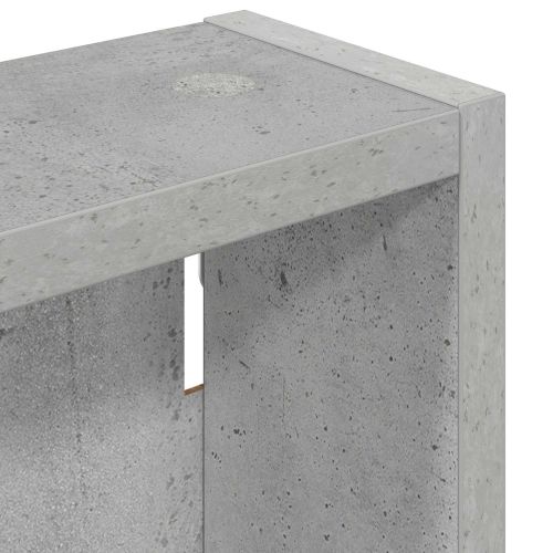 Банен стенен шкаф с рафт Бетонно Сиво 30 x 10 x 60,5 см