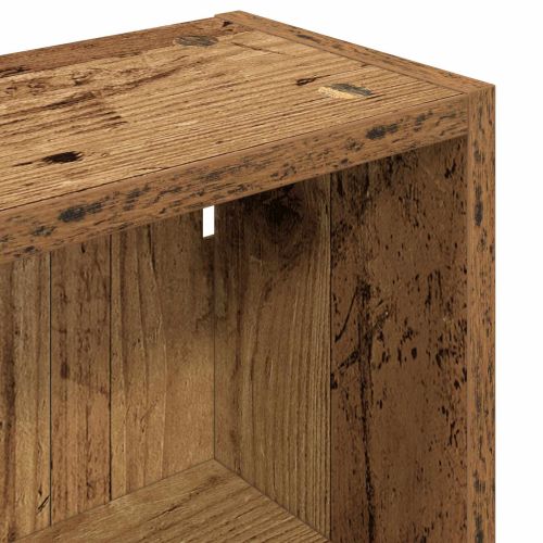 Банен стенен шкаф с рафт Старо дърво 30 x 16 x 62,5 см