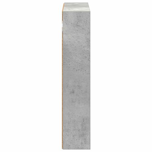 Банен стенен шкаф с рафт Бетонно Сиво 40 x 10 x 50 см