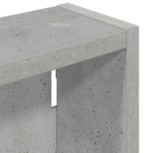 Банен стенен шкаф с рафт Бетонно Сиво 40 x 10 x 50 см