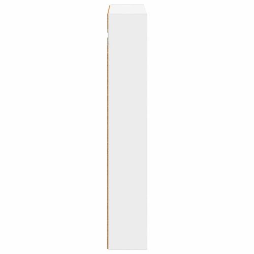 Банен стенен шкаф с рафт със съхранение Бял 40 x 10 x 60,5 см