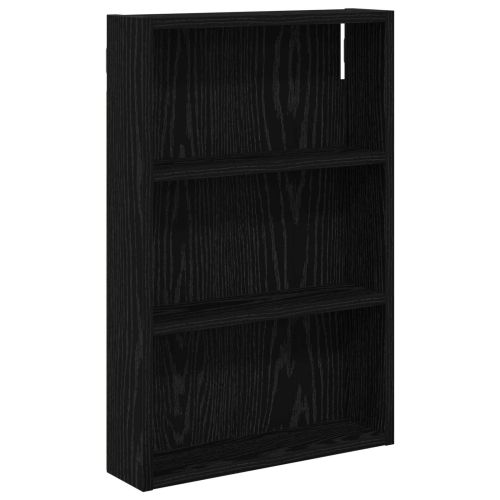 Банен стенен шкаф с рафт Черен Дъб 40 x 10 x 60,5 см