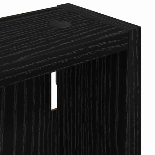 Банен стенен шкаф с рафт Черен Дъб 40 x 10 x 60,5 см