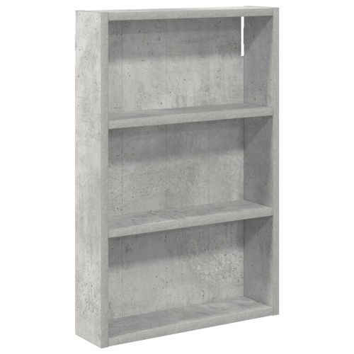 Банен стенен шкаф с рафт Бетонно Сиво 40 x 10 x 60,5 см