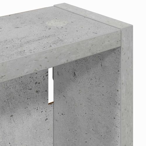 Банен стенен шкаф с рафт Бетонно Сиво 40 x 10 x 60,5 см