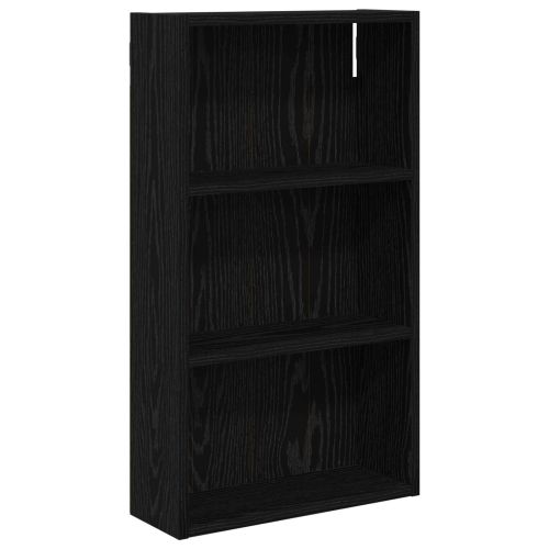Банен стенен шкаф с рафт Черен Дъб 40 x 14 x 70 см