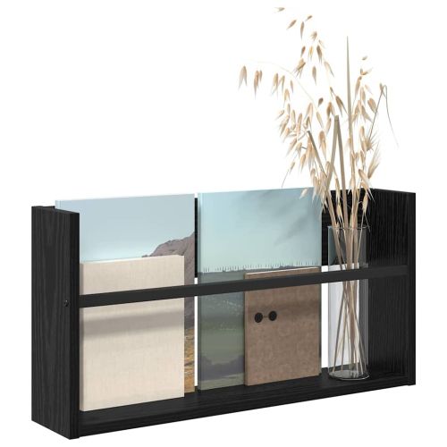 Етажерка за списания Черния дъб 60 x 12 x 30 см Инженерно дърво