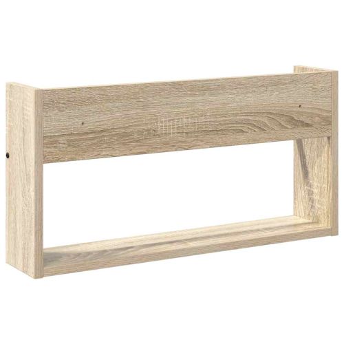 Етажерка за списания с рафт 2 pcs Сонома дъб 60 x 12 x 30 см