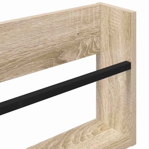 Етажерка за списания с рафт 2 pcs Сонома дъб 60 x 12 x 30 см