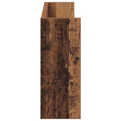 Етажерка за списания с рафт 2 pcs Старо дърво 60 x 12 x 30 см