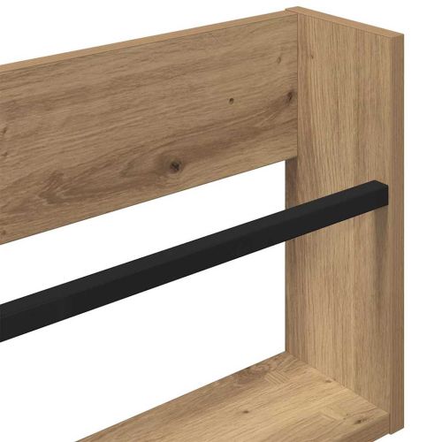 Етажерка за списания 2 pcs Дъб 60 x 12 x 30 см Инженерно дърво