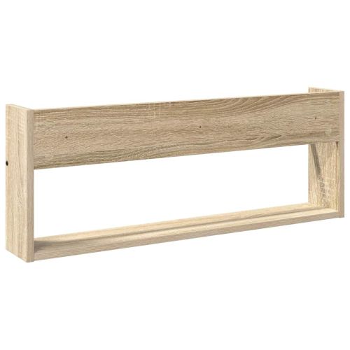 Етажерка за списания с рафт 2 pcs Сонома дъб 80 x 12 x 30 см