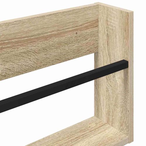 Етажерка за списания с рафт 2 pcs Сонома дъб 80 x 12 x 30 см