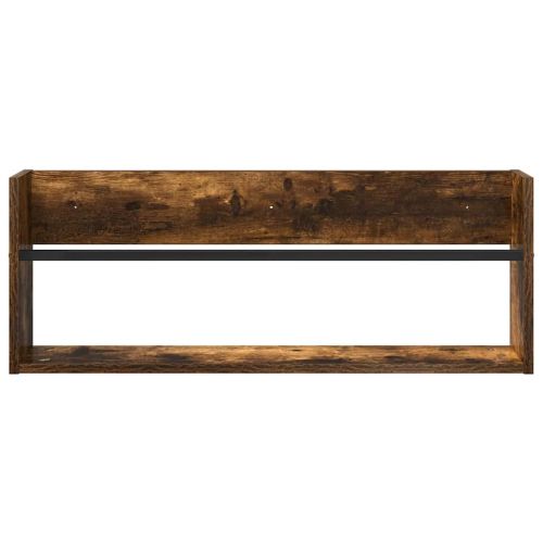 Етажерка за списания с рафт 2 pcs Димян дъб 80 x 12 x 30 см