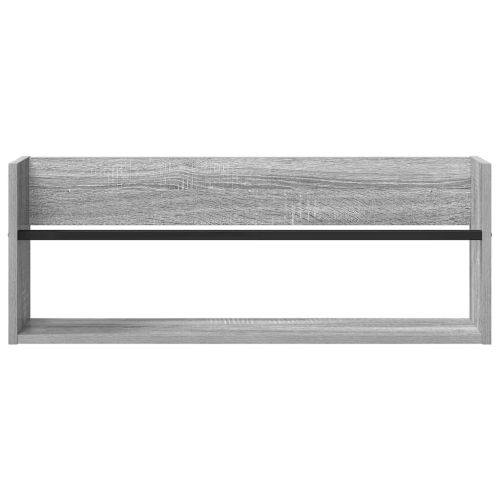 Етажерка за списания Сив Сонома 80 x 12 x 30 см Инженерно дърво
