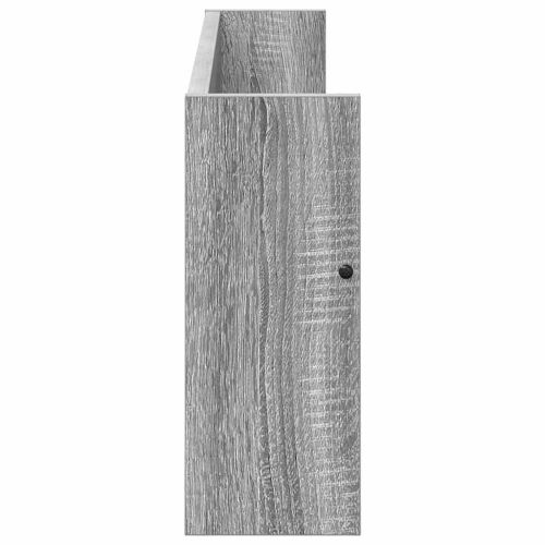 Етажерка за списания с рафт 2 pcs Сив Сонома 80 x 12 x 30 см