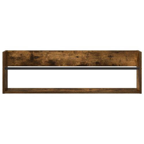 Етажерка за списания с рафт 2 pcs Димян дъб 100 x 12 x 30 см