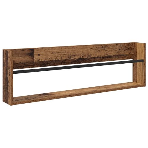 Етажерка за списания с рафт Старо дърво 100 x 12 x 30 см