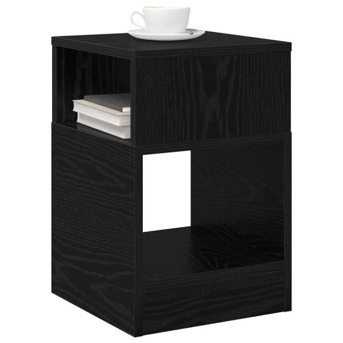 Крайна масичка 2 pcs Черния дъб 30,5 x 30 x 45 см
