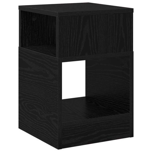 Крайна масичка 2 pcs Черния дъб 30,5 x 30 x 45 см