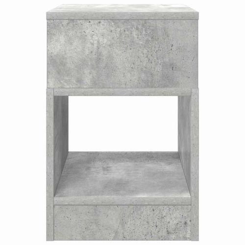 Крайна масичка Циментено сиво 30,5 x 30 x 45 см Инженерно дърво