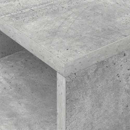 Крайна масичка Циментено сиво 30,5 x 30 x 45 см Инженерно дърво