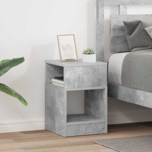 Крайна масичка 2 pcs Циментено сиво 30,5 x 30 x 45 см