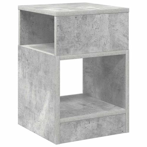 Крайна масичка 2 pcs Циментено сиво 30,5 x 30 x 45 см